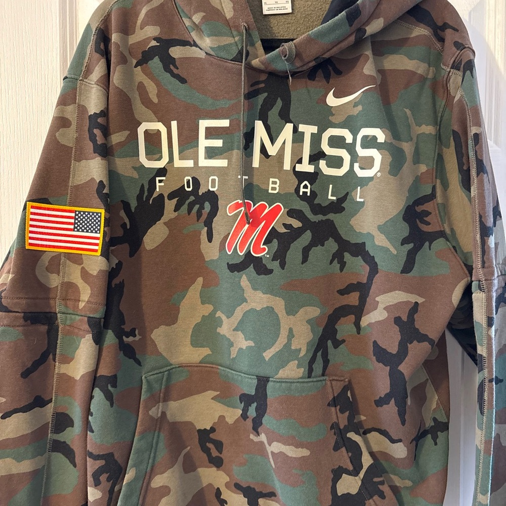 Ole Miss Football Camo Hoodie